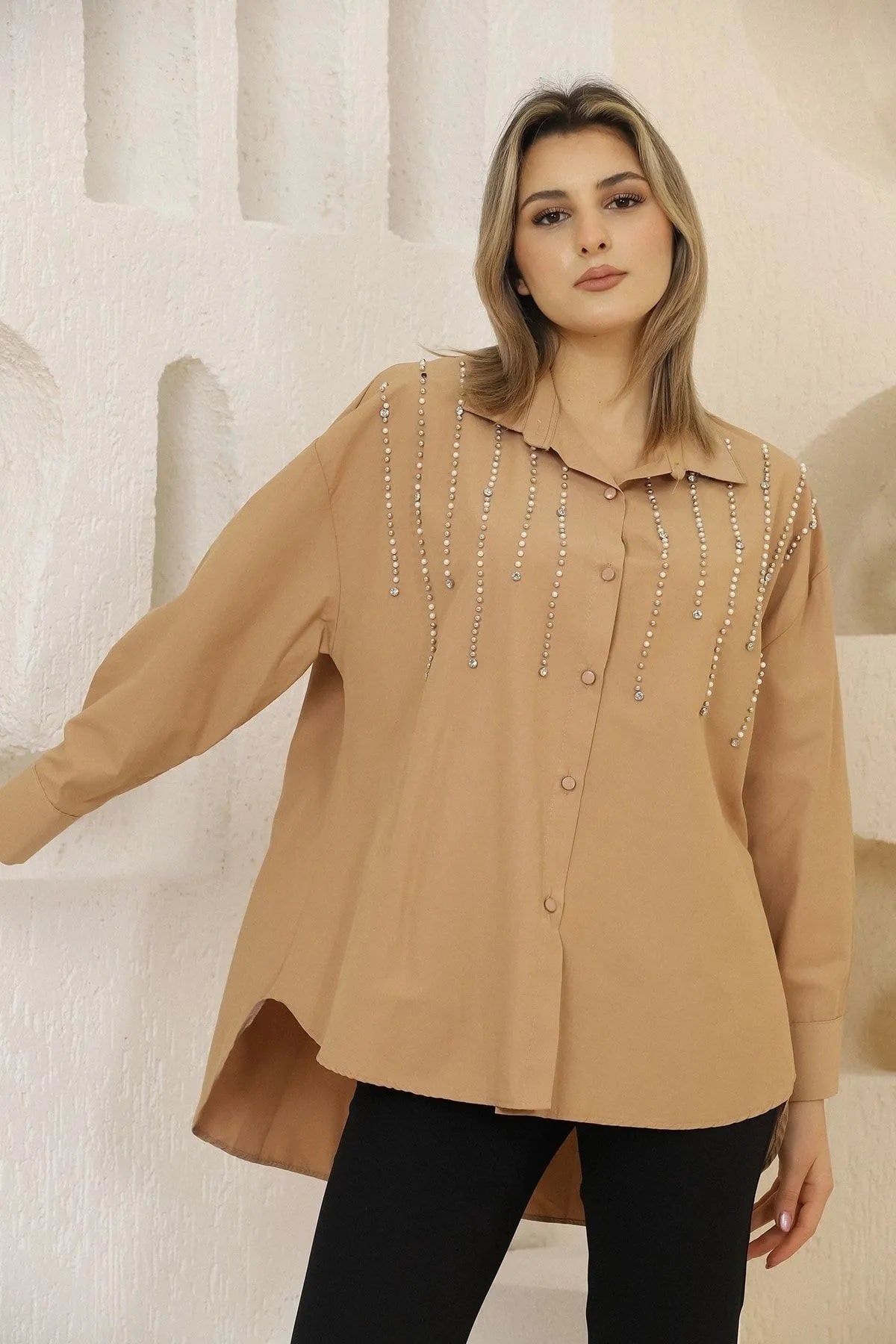 Embroidered Viscose Top