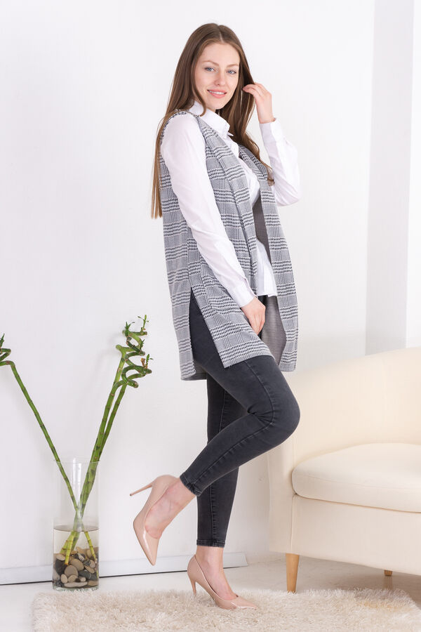 checkered cape shawl