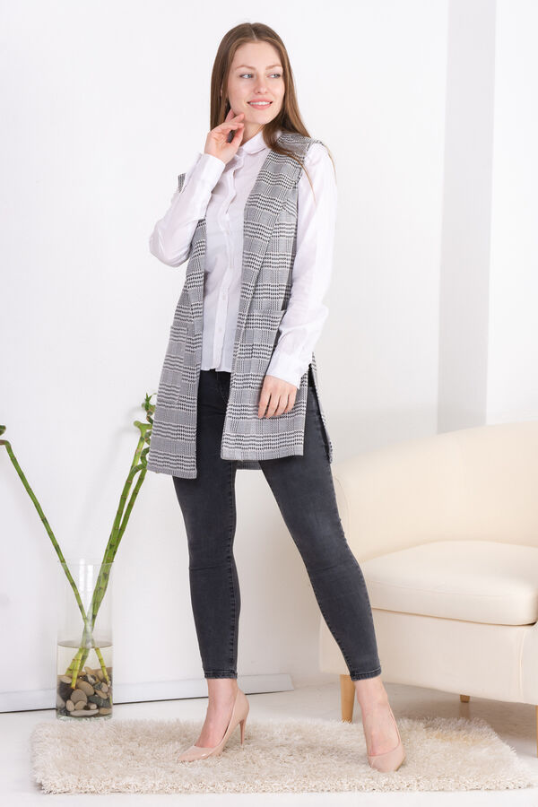 checkered cape shawl