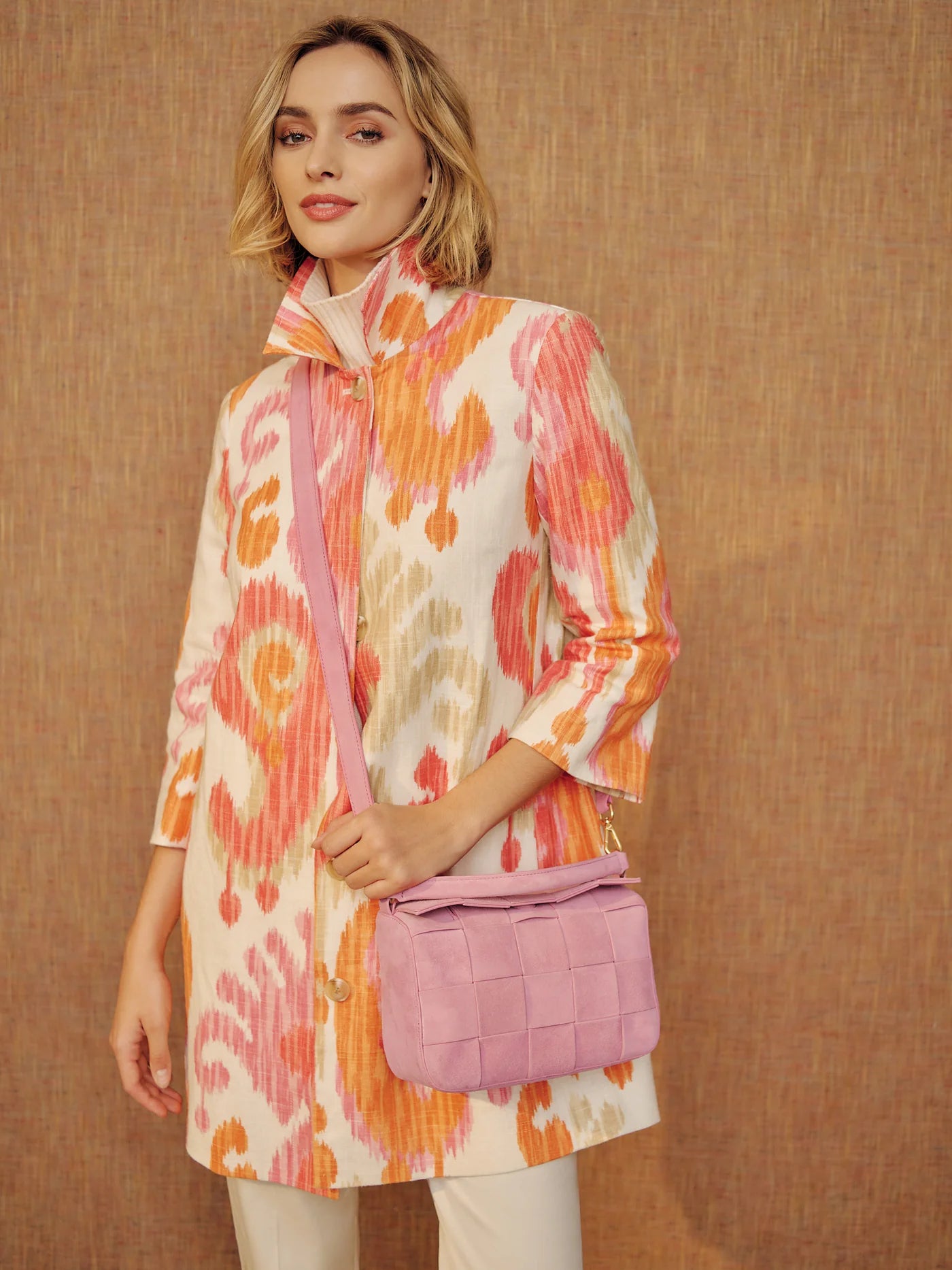 Deirdre Coat in Ikat Swirl