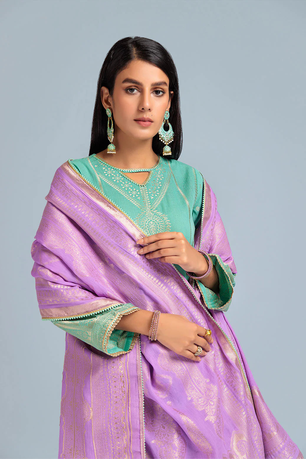 S-GREEN JACQUARD-3 PC