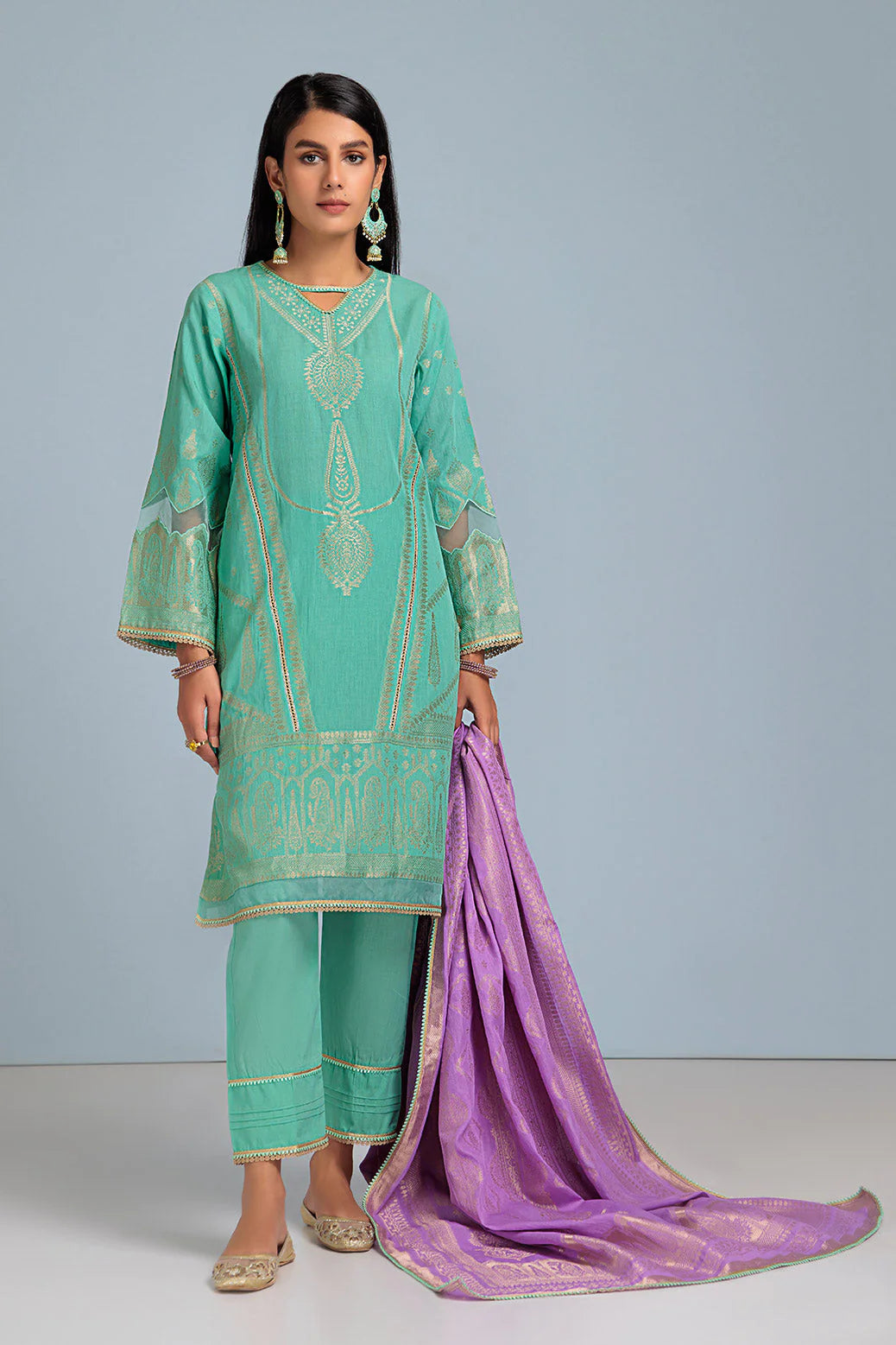 S-GREEN JACQUARD-3 PC