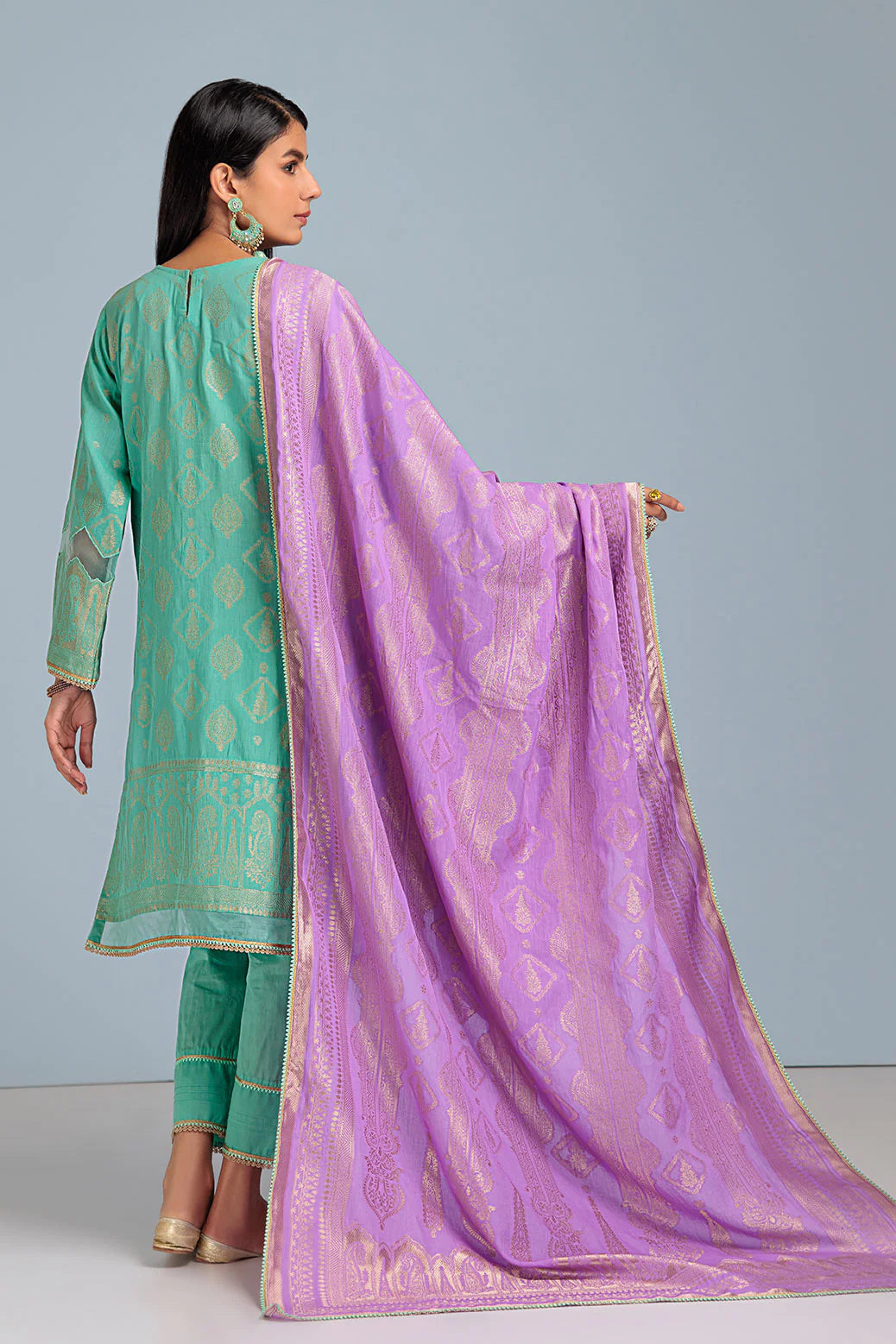 S-GREEN JACQUARD-3 PC