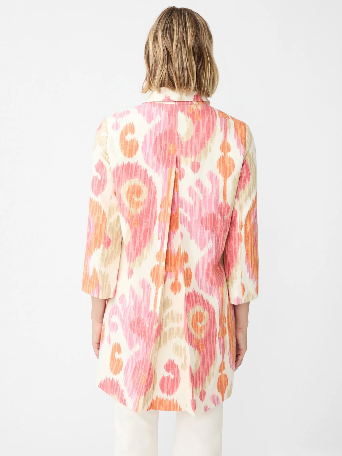 Deirdre Coat in Ikat Swirl